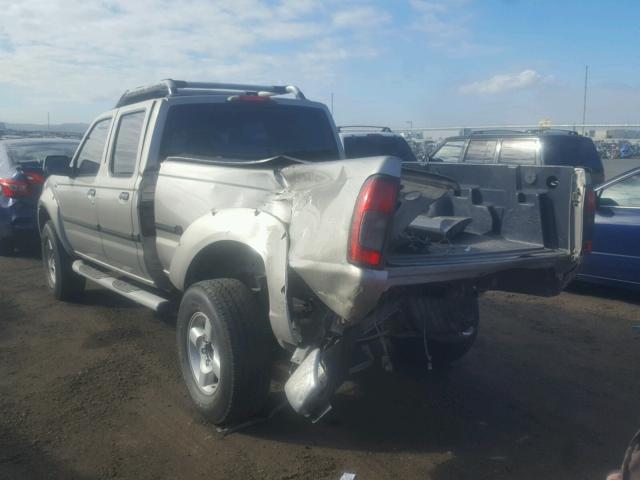 1N6ED29X72C307492 - 2002 NISSAN FRONTIER C SILVER photo 3