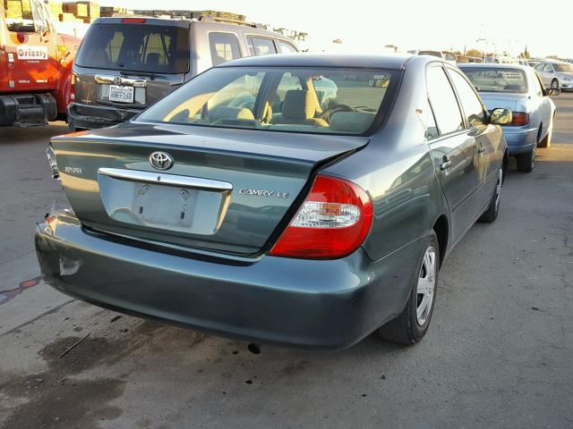 4T1BE32K54U321164 - 2004 TOYOTA CAMRY LE GREEN photo 4