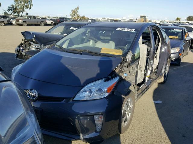 JTDKN3DU9C1571249 - 2012 TOYOTA PRIUS BLACK photo 2