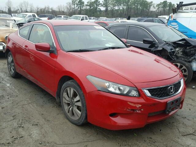 1HGCS12329A019789 - 2009 HONDA ACCORD LX RED photo 1