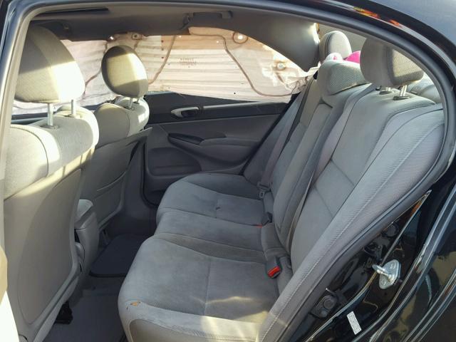 2HGFA16869H316040 - 2009 HONDA CIVIC EX შავი ფოტო 6