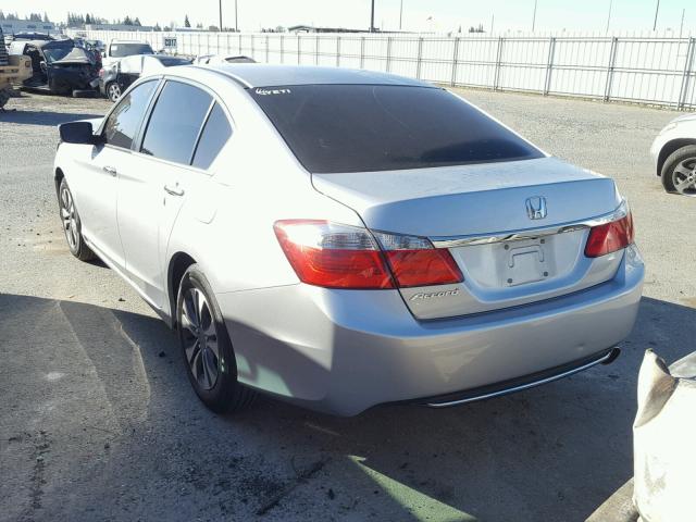 1HGCR2F39EA022159 - 2014 HONDA ACCORD LX SILVER photo 3