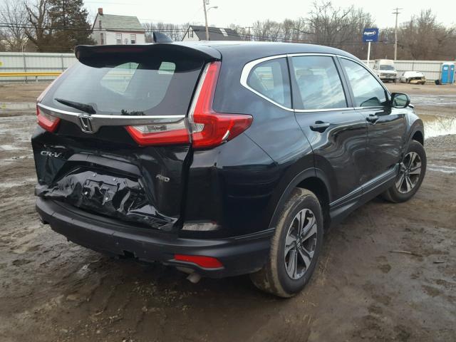 2HKRW6H35HH214682 - 2017 HONDA CR-V LX BLACK photo 4