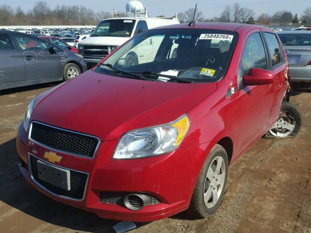 KL1TD6DEXBB201350 - 2011 CHEVROLET AVEO LS RED photo 2