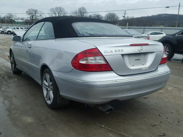 WDBTK56G96T064746 - 2006 MERCEDES-BENZ CLK 350 SILVER photo 3