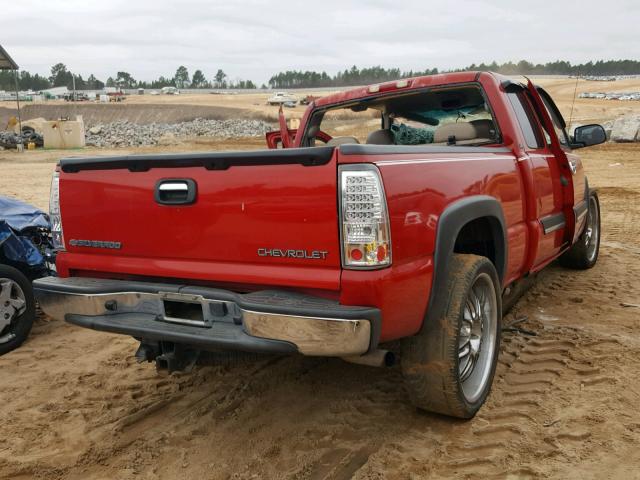 2GCEC19T941227276 - 2004 CHEVROLET SILVERADO RED photo 4