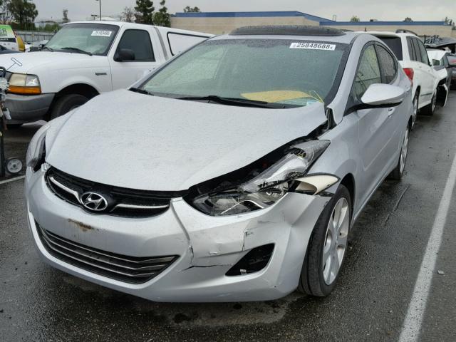 KMHDH4AE5DU919594 - 2013 HYUNDAI ELANTRA GL SILVER photo 2