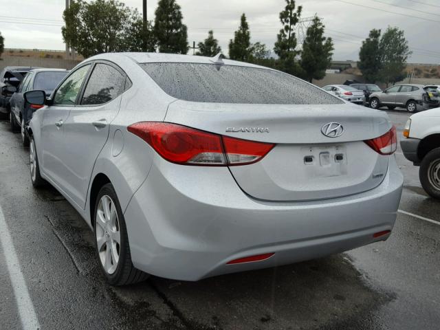 KMHDH4AE5DU919594 - 2013 HYUNDAI ELANTRA GL SILVER photo 3