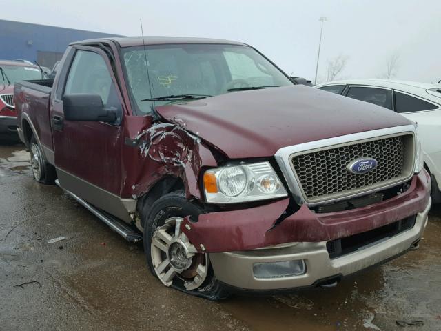 1FTPX14595FA81476 - 2005 FORD F150 RED photo 1