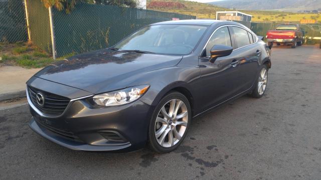 JM1GJ1V53E1100522 - 2014 MAZDA 6 TOURING GRAY photo 2