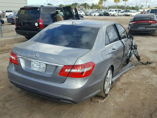 WDDHF5GB1AA079346 - 2010 MERCEDES-BENZ E 350 GRAY photo 4