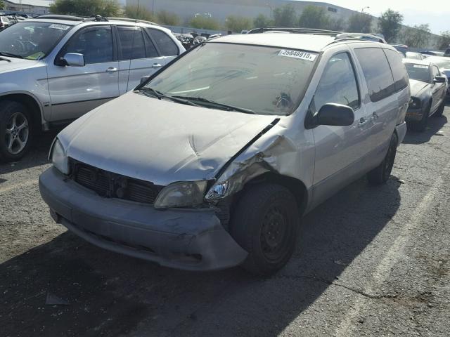 4T3ZF19C42U444540 - 2002 TOYOTA SIENNA CE SILVER photo 2