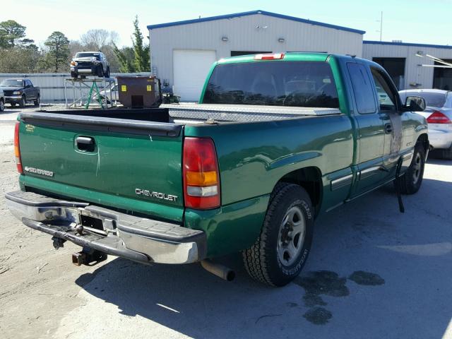 2GCEC19VXX1180670 - 1999 CHEVROLET SILVERADO GREEN photo 4