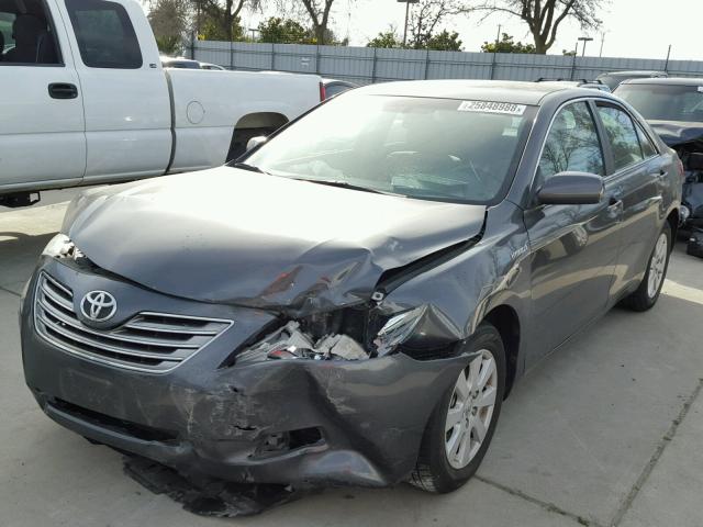 4T1BB46K48U038866 - 2008 TOYOTA CAMRY HYBR GRAY photo 2