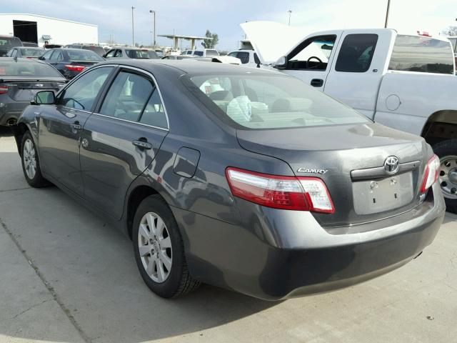 4T1BB46K48U038866 - 2008 TOYOTA CAMRY HYBR GRAY photo 3