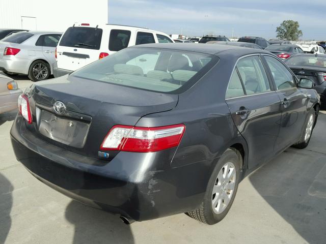 4T1BB46K48U038866 - 2008 TOYOTA CAMRY HYBR GRAY photo 4