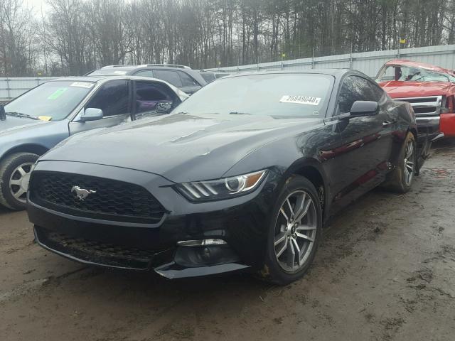 1FA6P8THXF5362120 - 2015 FORD MUSTANG BLACK photo 2