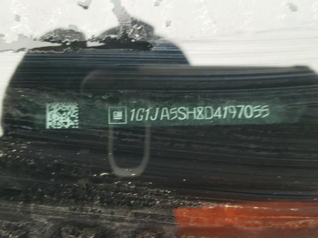 1G1JA5SH8D4197055 - 2013 CHEVROLET SONIC LS GRAY photo 10