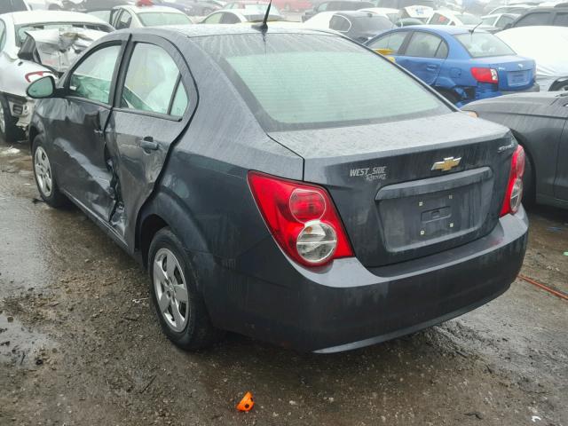 1G1JA5SH8D4197055 - 2013 CHEVROLET SONIC LS GRAY photo 3