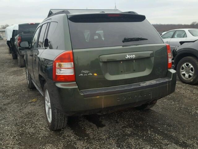 1J8FF47WX7D130213 - 2007 JEEP COMPASS GREEN photo 3