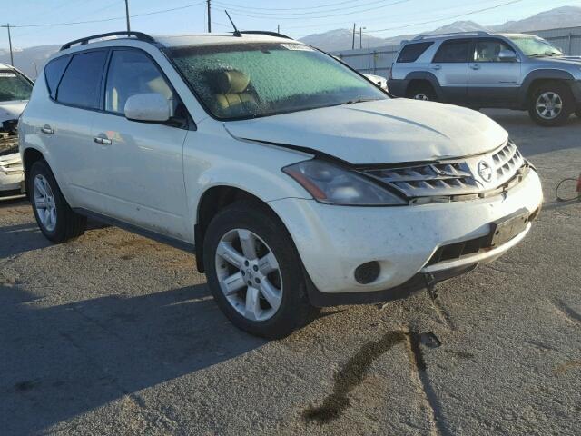 JN8AZ08W87W660012 - 2007 NISSAN MURANO SL WHITE photo 1