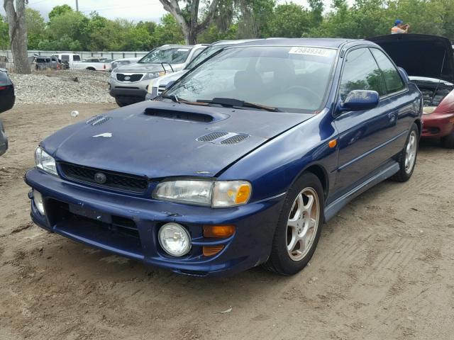 JF1GM6758YG403501 - 2000 SUBARU IMPREZA RS BLUE photo 2