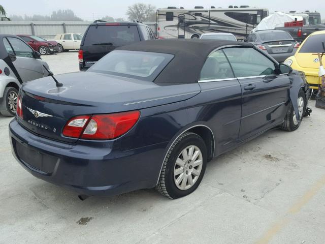 1C3LC45K28N674157 - 2008 CHRYSLER SEBRING BLUE photo 4