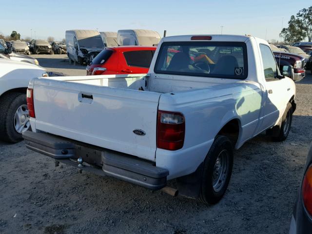 1FTYR10C61PA32954 - 2001 FORD RANGER WHITE photo 4