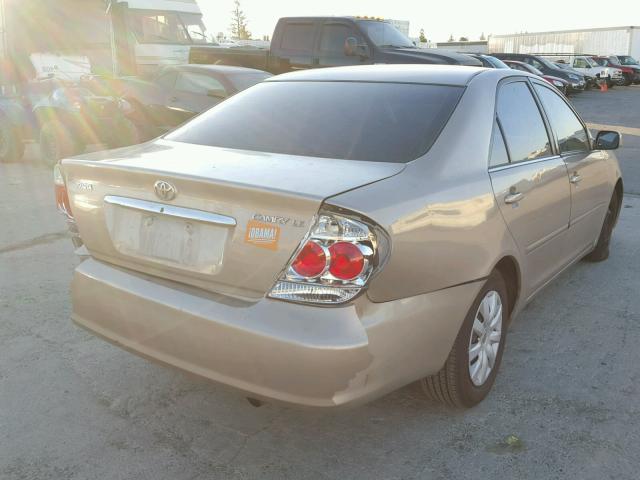 4T1BE32K25U982507 - 2005 TOYOTA CAMRY LE TAN photo 4