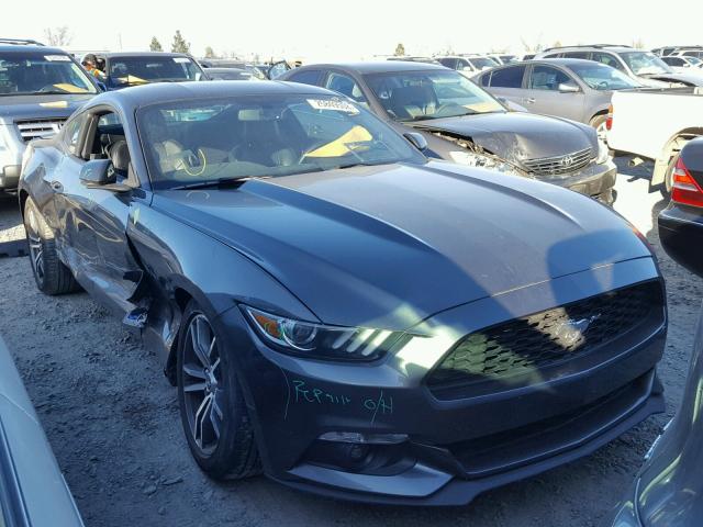 1FA6P8TH2F5431835 - 2015 FORD MUSTANG GRAY photo 1