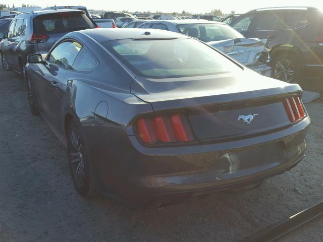 1FA6P8TH2F5431835 - 2015 FORD MUSTANG GRAY photo 3