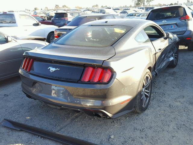 1FA6P8TH2F5431835 - 2015 FORD MUSTANG GRAY photo 4