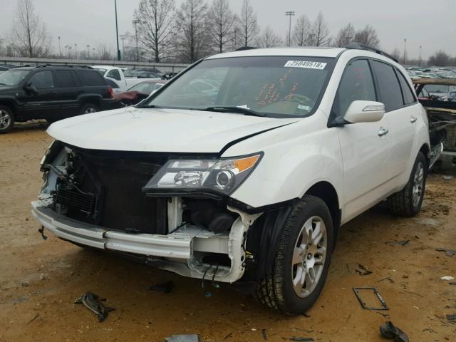 2HNYD28277H505817 - 2007 ACURA MDX WHITE photo 2