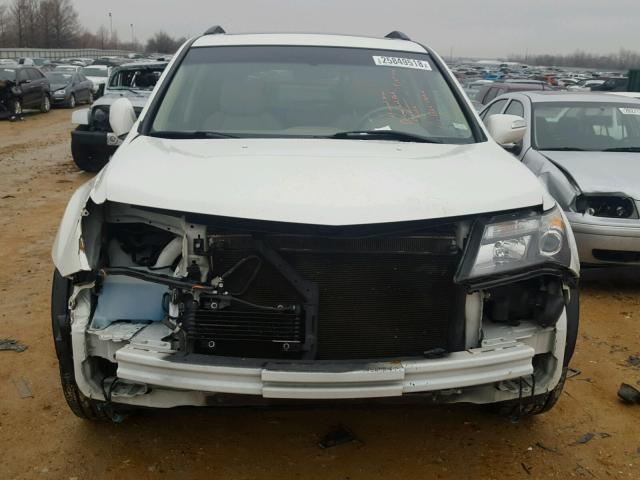 2HNYD28277H505817 - 2007 ACURA MDX WHITE photo 9