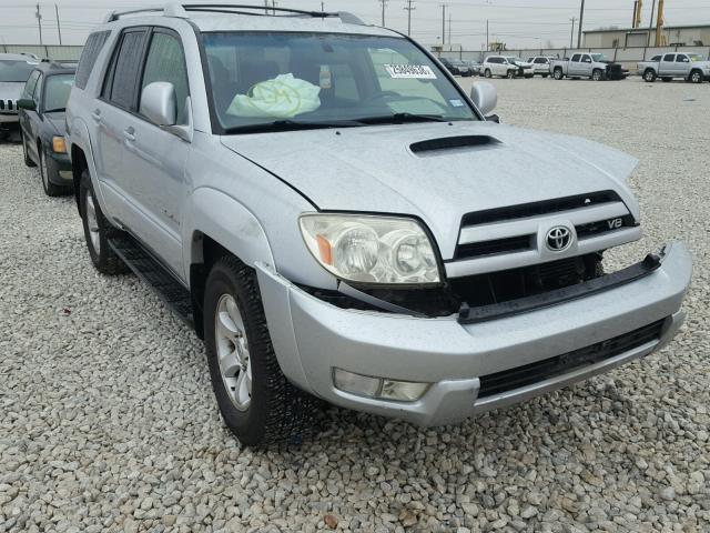 JTEZT14R948003740 - 2004 TOYOTA 4RUNNER SR SILVER photo 1