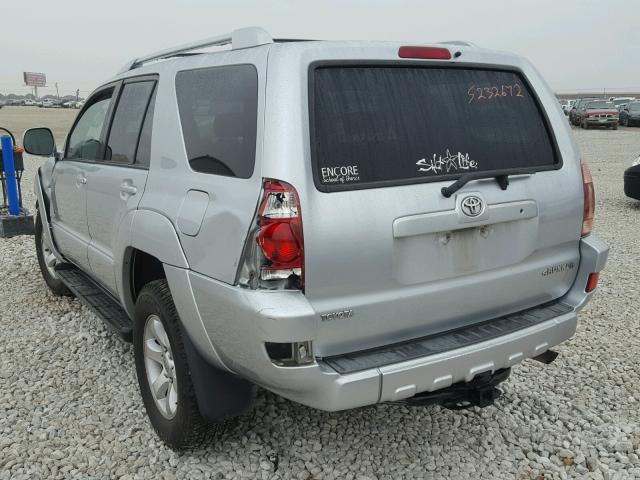 JTEZT14R948003740 - 2004 TOYOTA 4RUNNER SR SILVER photo 3