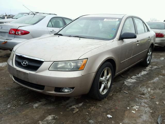 5NPET46C27H250570 - 2007 HYUNDAI SONATA GLS TAN photo 2