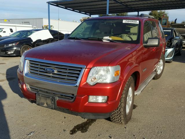 1FMEU73E07UB74577 - 2007 FORD EXPLORER X RED photo 2