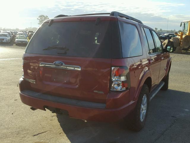 1FMEU73E07UB74577 - 2007 FORD EXPLORER X RED photo 4