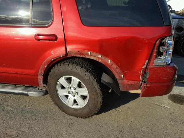 1FMEU73E07UB74577 - 2007 FORD EXPLORER X RED photo 9