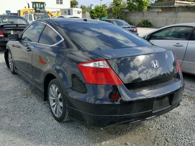 1HGCS12839A026407 - 2009 HONDA ACCORD EXL BLACK photo 3