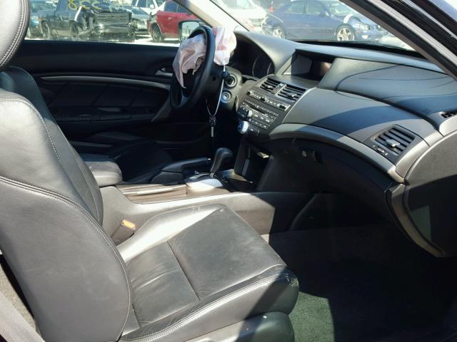 1HGCS12839A026407 - 2009 HONDA ACCORD EXL BLACK photo 5