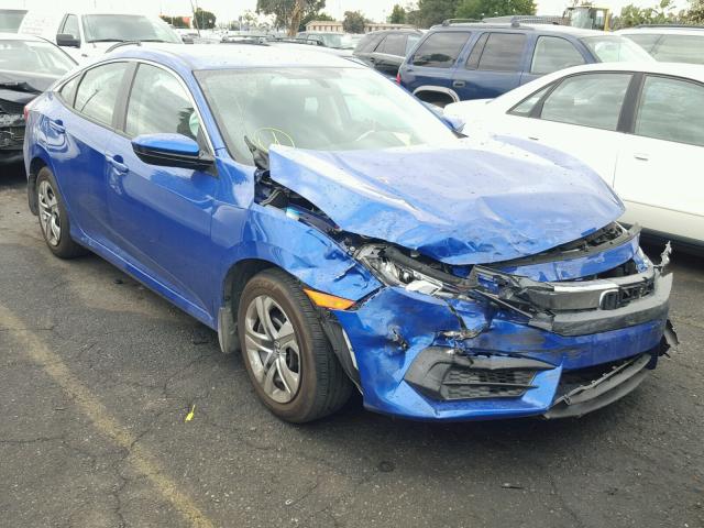 2HGFC2F55HH538783 - 2017 HONDA CIVIC LX BLUE photo 1