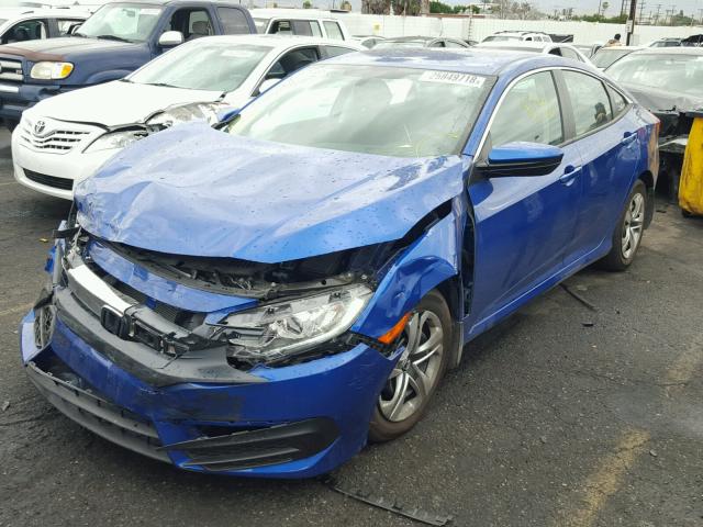 2HGFC2F55HH538783 - 2017 HONDA CIVIC LX BLUE photo 2