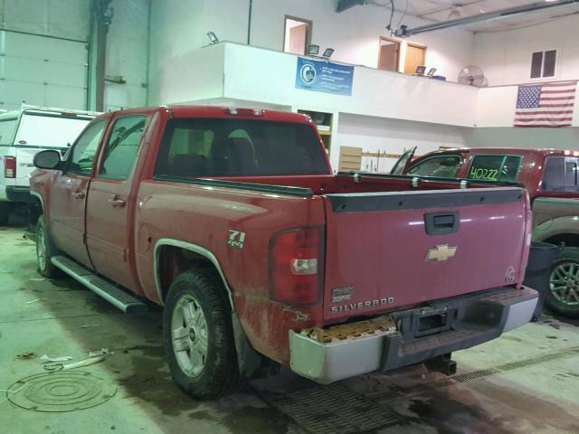 3GCEK33389G131516 - 2009 CHEVROLET SILVERADO RED photo 3