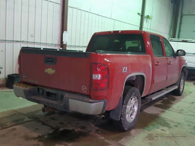 3GCEK33389G131516 - 2009 CHEVROLET SILVERADO RED photo 4