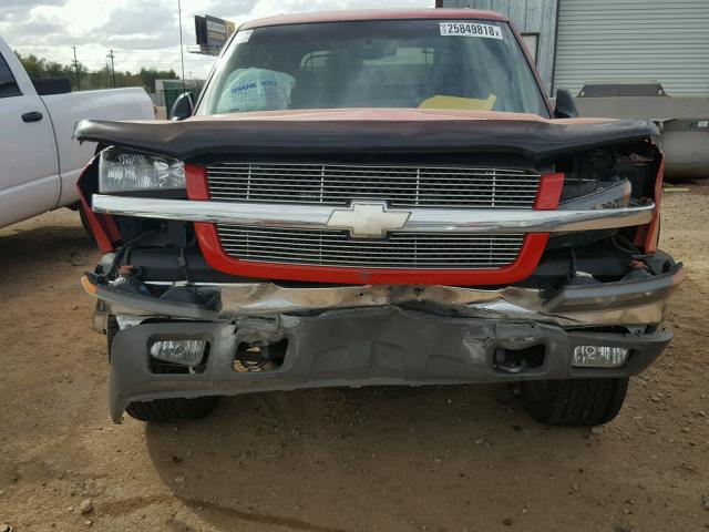 3GNEC12T04G257324 - 2004 CHEVROLET AVALANCHE RED photo 9