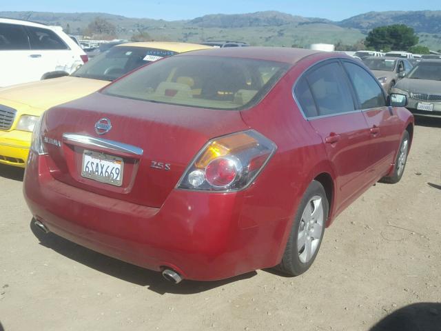 1N4AL21E77N428653 - 2007 NISSAN ALTIMA 2.5 MAROON photo 4