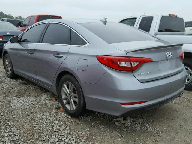 5NPE24AF0FH006516 - 2015 HYUNDAI SONATA SE GRAY photo 3