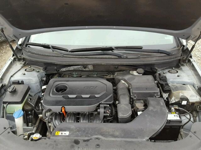 5NPE24AF0FH006516 - 2015 HYUNDAI SONATA SE GRAY photo 7